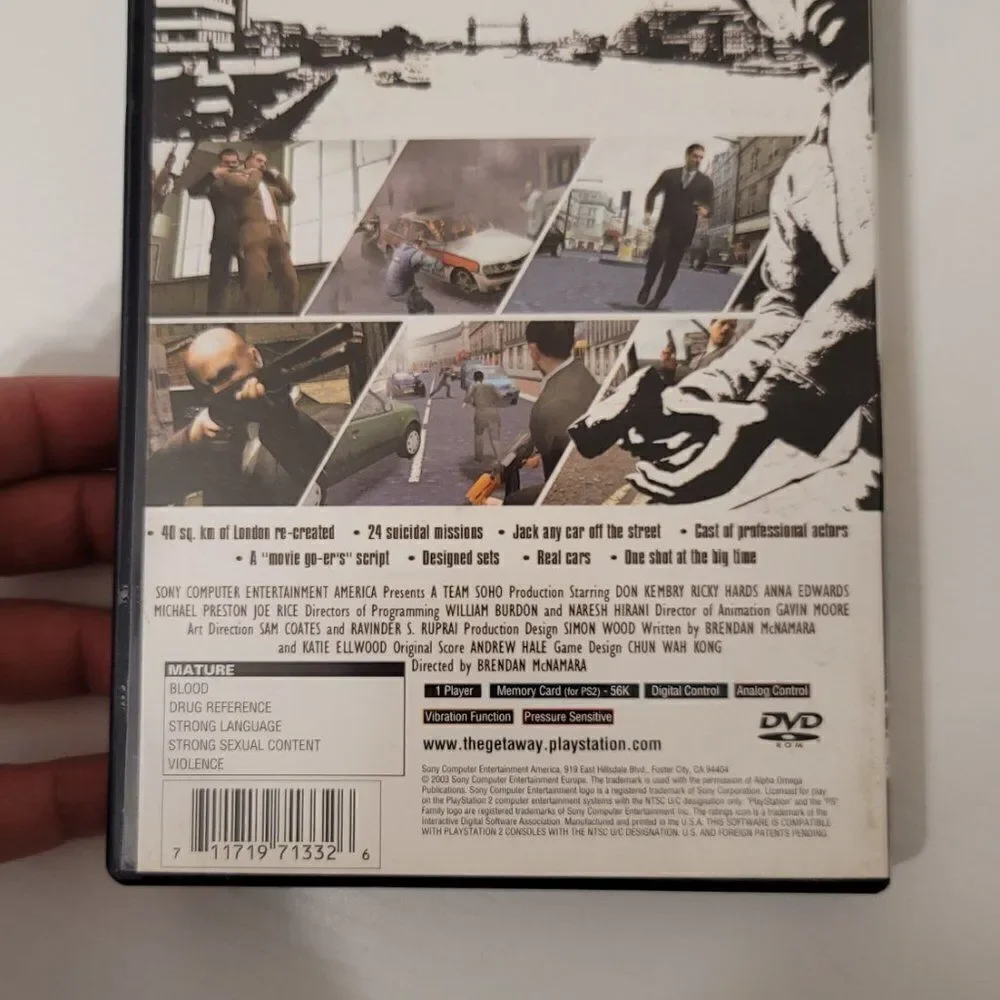 PS2 Game The Getaway